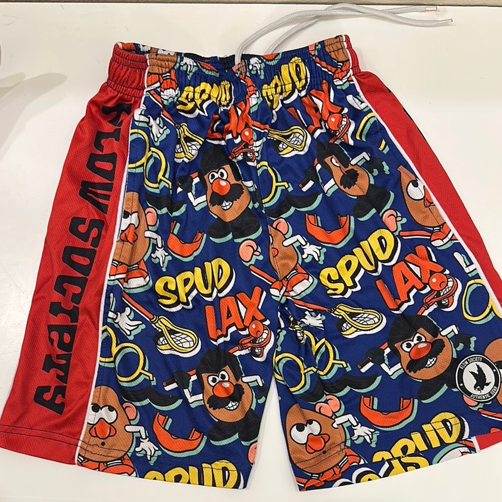 Flow Society lacrosse shorts /mr. Potato head